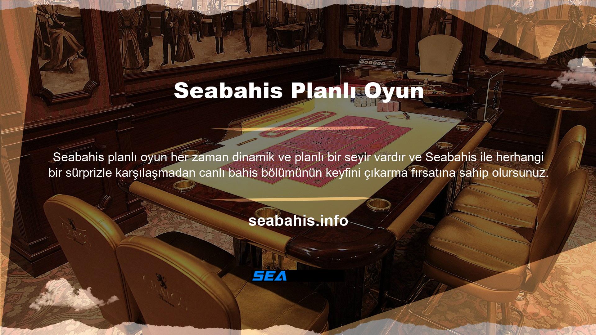 Seabahis canlı casino oyunları için mükemmel bir web sitesidir